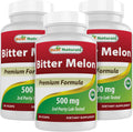 Best Naturals Bitter Melon 500 mg - 270 Cápsulas Veganas (Pack de 3 x 90)