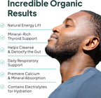 Organics Ocean Wild Sea Moss Cápsulas - Musgo Marino Orgánico con Chlorella, Bladderwrack y Vitamina D - 3 Botellas