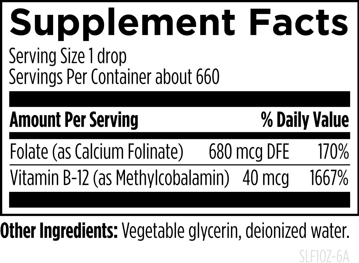 Designs for Health Gotas de B12 (Metilcobalamina) y Folato - 30 ml