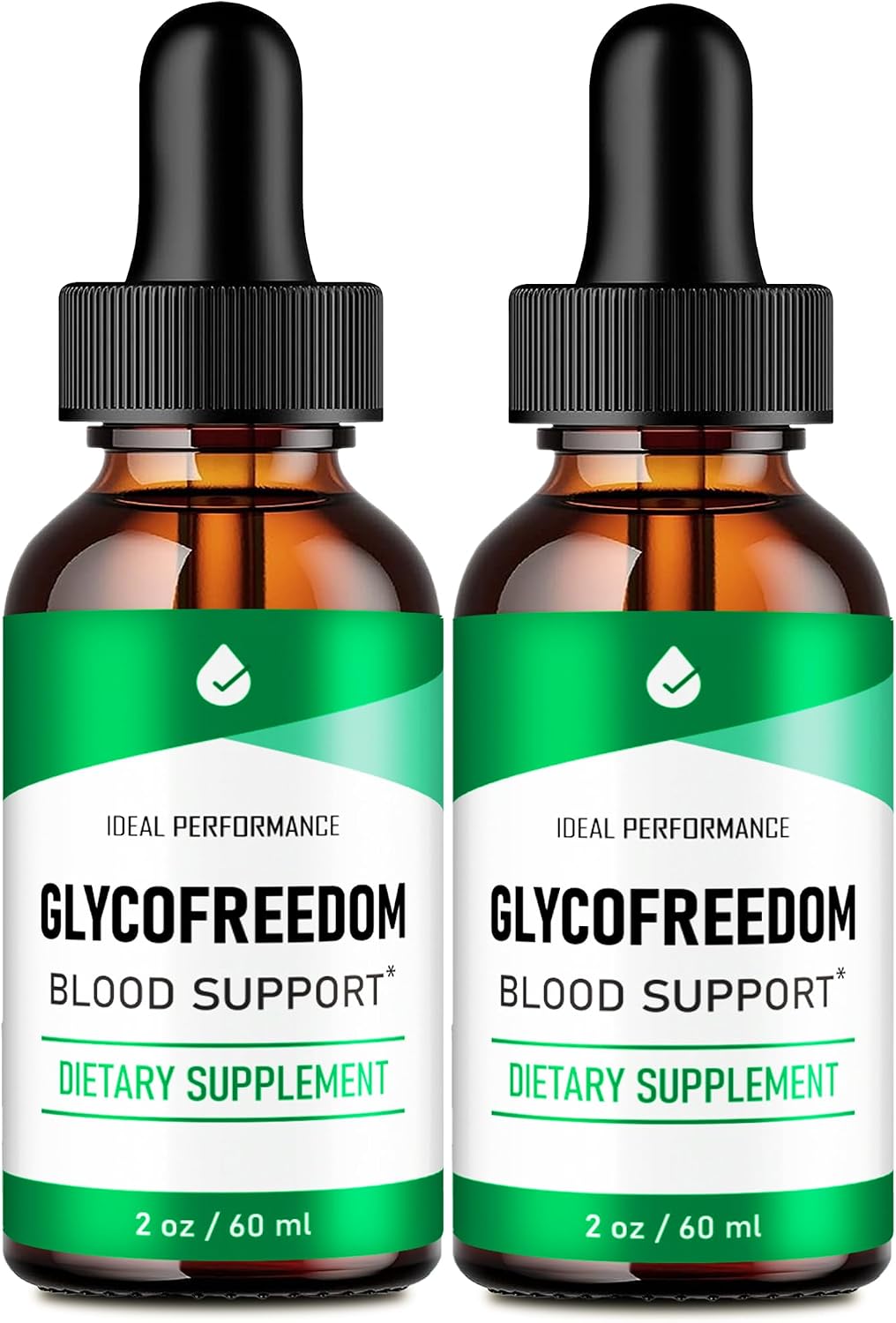 Glucofreedom Drops, Suplemento Líquido para la Salud Sanguínea - Fórmula Natural Máxima Potencia (2 Envases)
