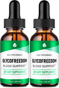 Glucofreedom Drops, Suplemento Líquido para la Salud Sanguínea - Fórmula Natural Máxima Potencia (2 Envases)