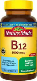 Nature Made Vitamin B12 1000 mcg - Dietary Supplement for Energy Metabolism - 150 Softgels
