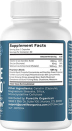 PureLife Organics Pure Neuro – Complemento para Eliminar la Niebla Mental, Apoyo a la Memoria y Enfoque – 60 Cápsulas Veganas y Sin Gluten – Fórmula del Doctor