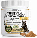 Turkey Tail Mushroom for Dogs - Suplemento de Hongos Orgánicos para Perros - 90 Chews Blandos