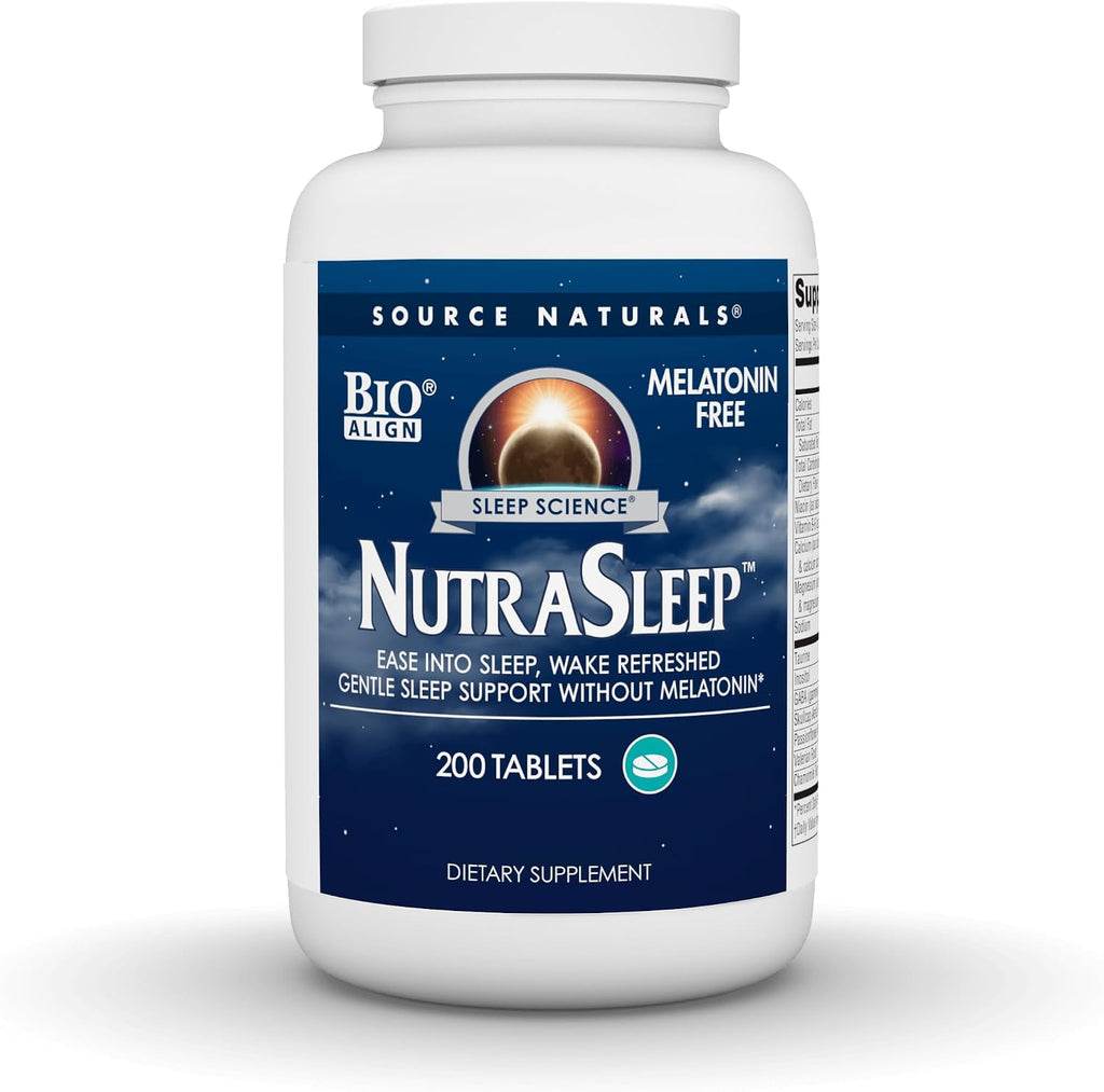 Source Naturals NutraSleep, Non-Melatonin Sleep Support - 200 Tablets