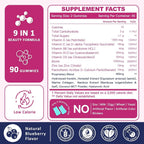 ZEBORA Biotin Gummies con Ácido Hialurónico, Queratina y Colágeno – Vitaminas para Cabello, Piel y Uñas – 90 Gominolas