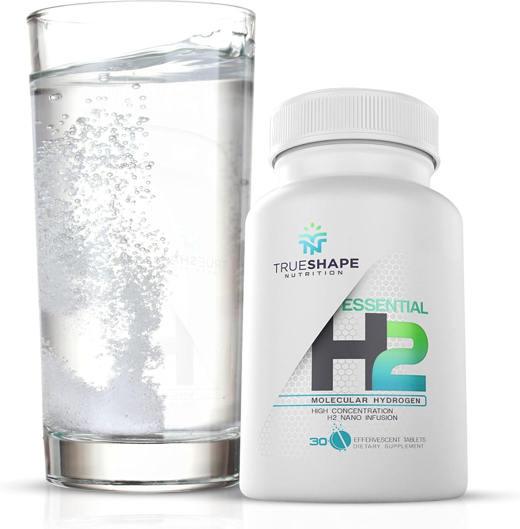 Essential H2 Tabletas Efervescentes de Hidrógeno Molecular para Agua (Sin Sabor, 30 Servicios)