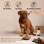 Suplemento de Hongos para Perros y Gatos – Tratamiento de Bultos y Lipomas – con Reishi, Cola de Pavo, Matsutake y Cordyceps – Líquido 104 ml