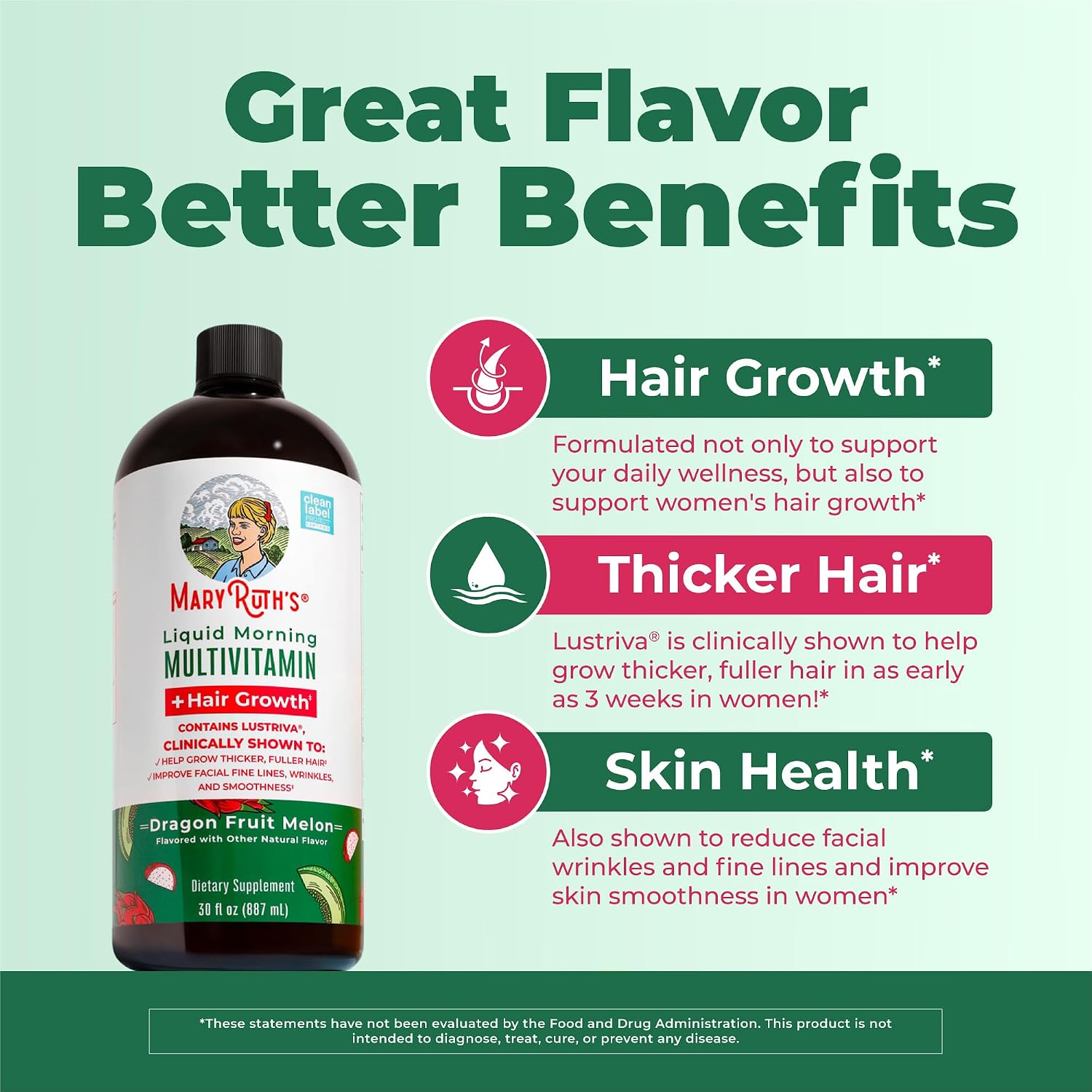 MaryRuth's Multivitamínico Líquido para Mujeres con Biotina 10000mcg - 887 ml