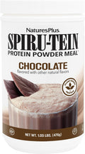 NaturesPlus SPIRU-TEIN, Chocolate - 476 g - Proteína Vegetal en Polvo