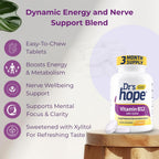 Vitamina B12 1000 mcg – 90 Comprimidos Masticables – Dr’s Hope
