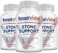 Research Verified Stone Support - Optimal Kidney Stone Support - Chanca Piedra, Crataeva Nurvala, BioPerine - Vegan - 180 Capsules