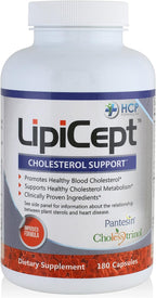 LipiCept - Fórmula Natural con Fitoesteroles para Mantener Niveles de Colesterol Saludables - 180 Cápsulas