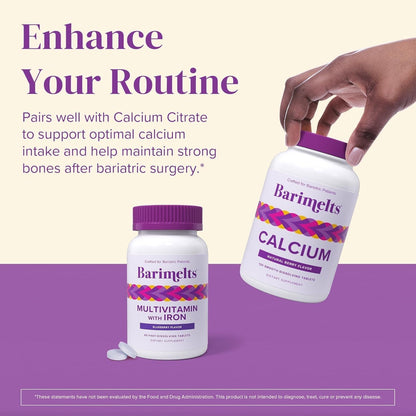 BariMelts Multivitamínico Bariátrico con – Sabor natural a arándanos, agradable y fácil de tomar – Image 7