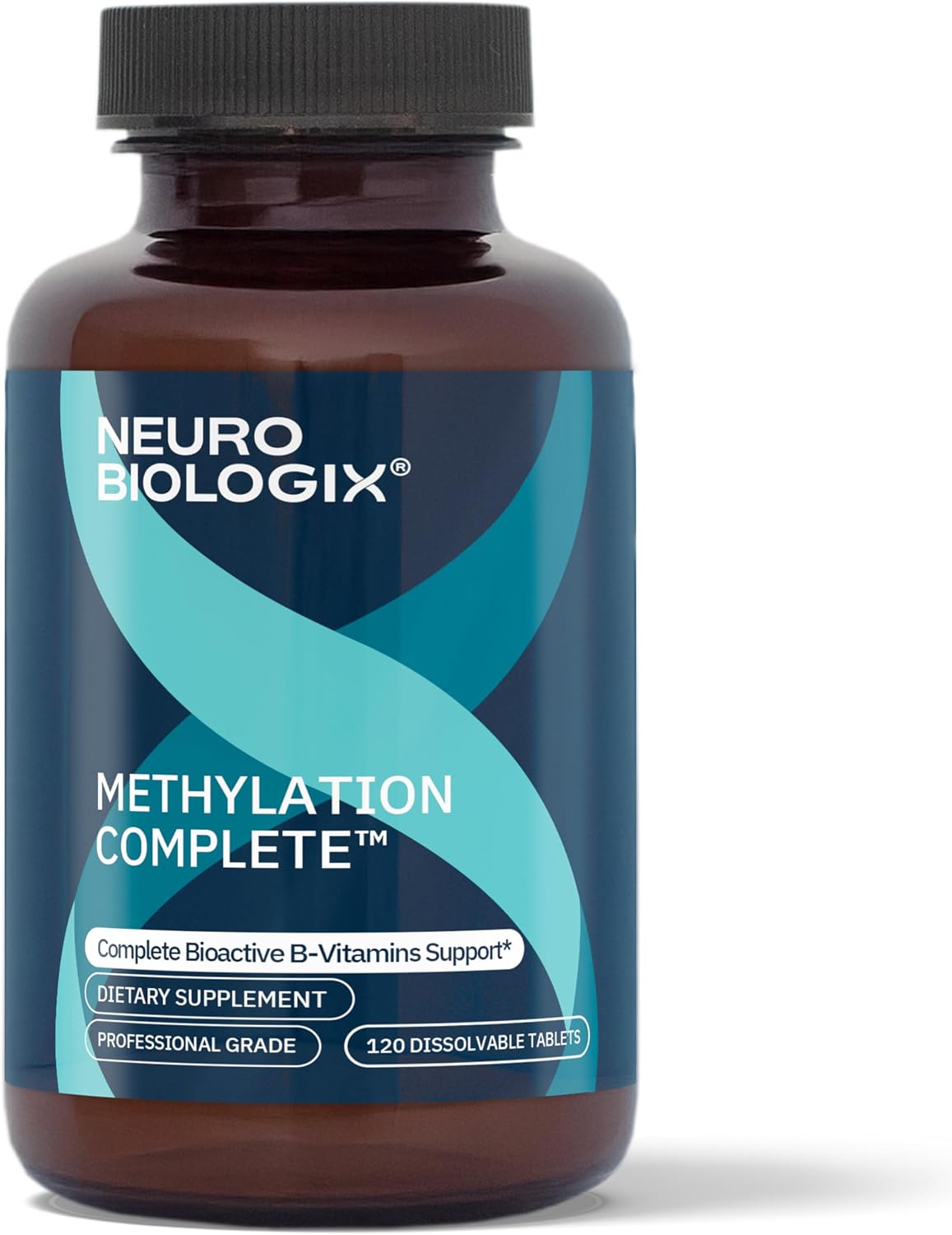 Neurobiologix Methylation Complete, Complejo B Metilado con Metilfolato, Vitamina B12 y B6, 120 Tabletas Masticables