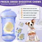 Probióticos para Perros Liofilizados con Enzimas Digestivas y Omega-3, 120 Bocados