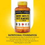 MASON NATURAL Mini Multivitamin with Iron, Gluten-Free, 100-Day Supply