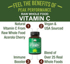 Peak Performance Cápsulas de Vitamina C Natural de Acerola - 90 Cápsulas, 500 mg por Toma