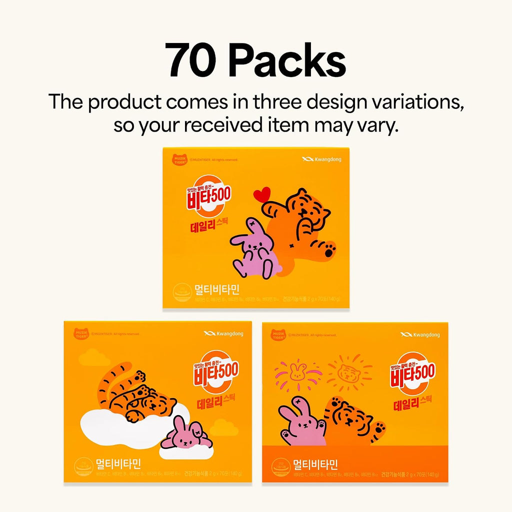 KWANGDONG Vita500 Multivitamínico en Polvo - 70 Sticks de 500mg