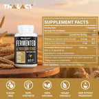 Thalacy Suplemento de Espermidina 13mg - Extracto de Germen de Trigo 1300mg - Fórmula Potente con Zinc - 60 Cápsulas