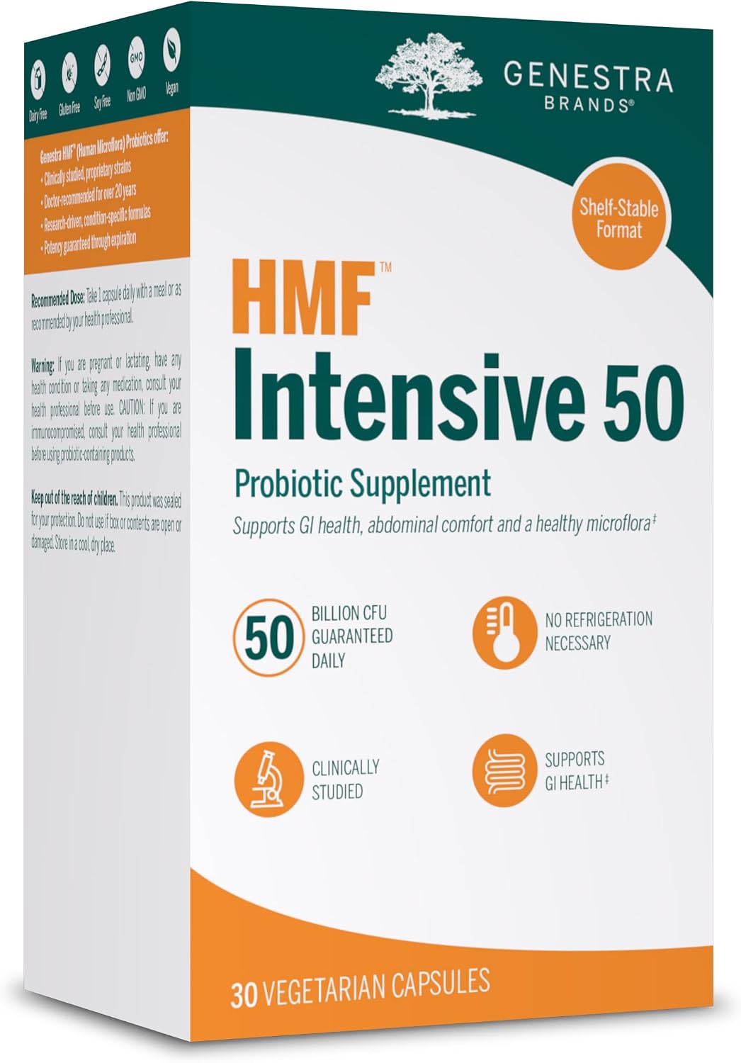 Genestra Brands HMF Intensive 50 | 30 Cápsulas Vegetales