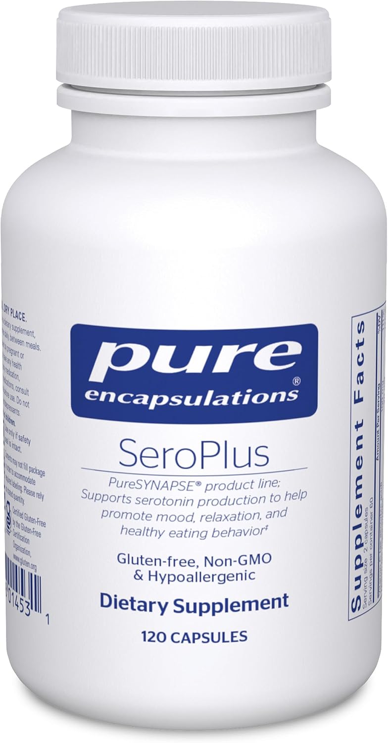 Pure Encapsulations SeroPlus – Hiporalergénico apoyo de serotonina para el estrés ocasional, 120 cápsulas