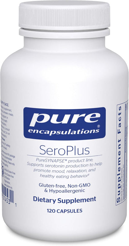Pure Encapsulations SeroPlus – Apoyo hipoalergénico a la serotonina para el estrés ocasional, 120 cápsulas – Image 1