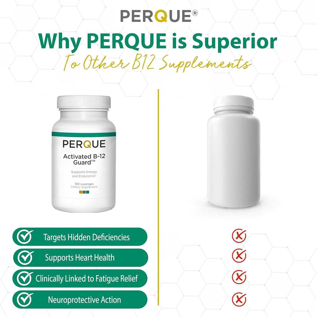 Perque Activated B-12 Guard (2000 mcg, 100 tabletas)