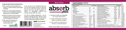 Absorb Plus Isolate Protein - Suplemento Dietético para Salud Digestiva (100 g, Berry Fusion) – Image 4