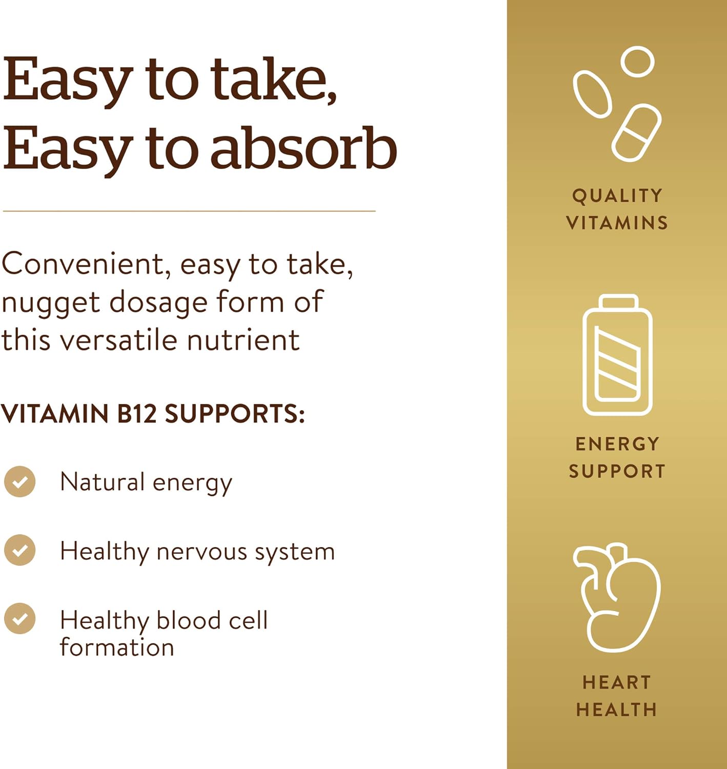 Solgar Vitamina B12 1000 mcg, 100 Comprimidos Sublinguales