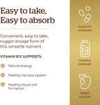 Solgar Vitamina B12 1000 mcg, 250 Nuggets Sublinguales