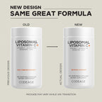 Codeage Liposomal Vitamin C 1500mg con Zinc, Elderberry, Citrus Bioflavonoids, Quercetin & Rose Hips - 180 Cápsulas Veganas