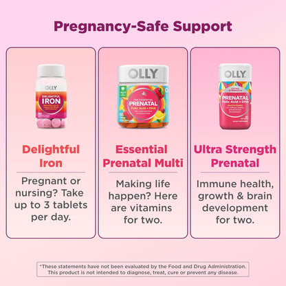 OLLY Ultra Strength Prenatal Multivitamínico – El ácido fólico contribuye al crecimiento de los tejidos maternos – Image 5