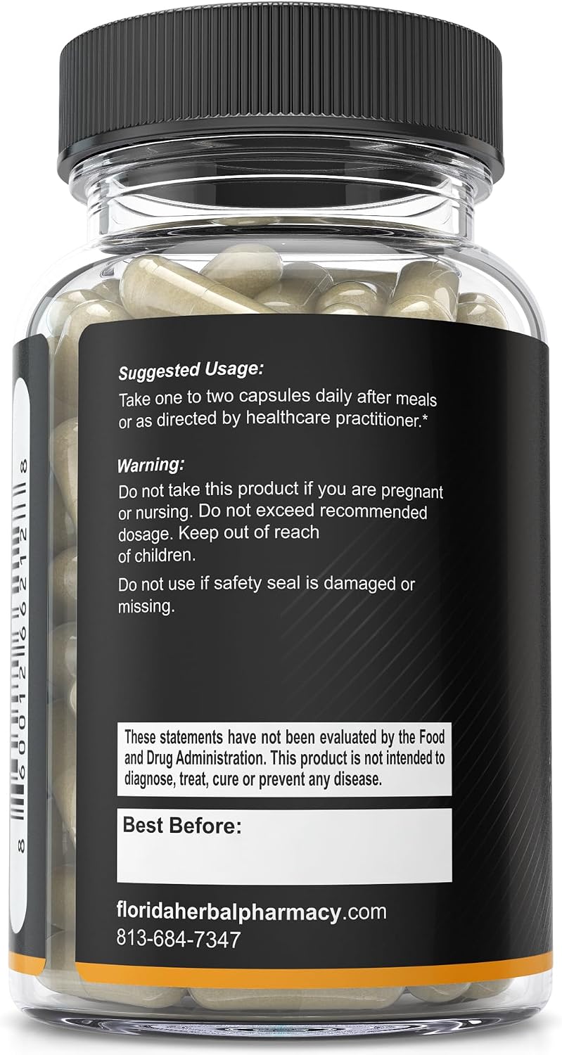 Florida Herbal Pharmacy Cápsulas de Extracto de Albaricoque 20:1 (120 Cápsulas, 500 mg por Cápsula)