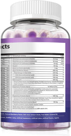 Multivitamínico para Hombres con Omega-3 y Probióticos - Gominolas sin Azúcar, Sabor Mora