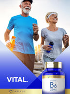 Carlyle Vitamina B6 25 mg | 250 Comprimidos | Clorhidrato de Piridoxina