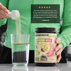 Earth Fed Muscle Greens and Reds Superfoods Blend, Piña Colada – 30 Servicios