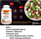 Multivitamínico Líquido Multi para Hombres y Mujeres - Mezcla Completa de Alimentos Integrales con CoQ10, B12, 42 Superalimentos y Enzimas - 120 Cápsulas Blandas