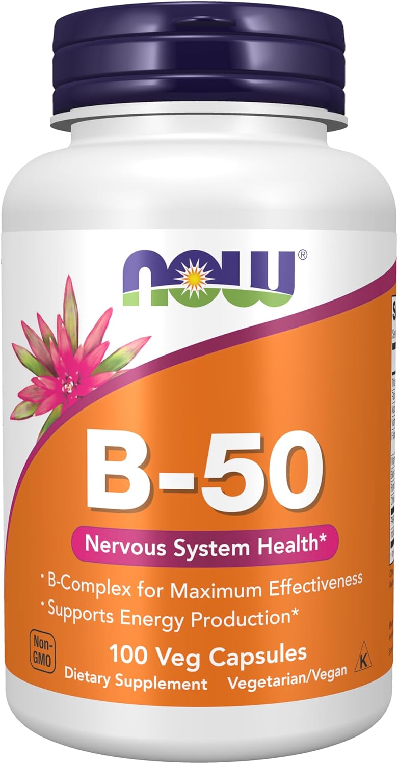 NOW Foods B-50 Complex, 100 Vegan Capsules