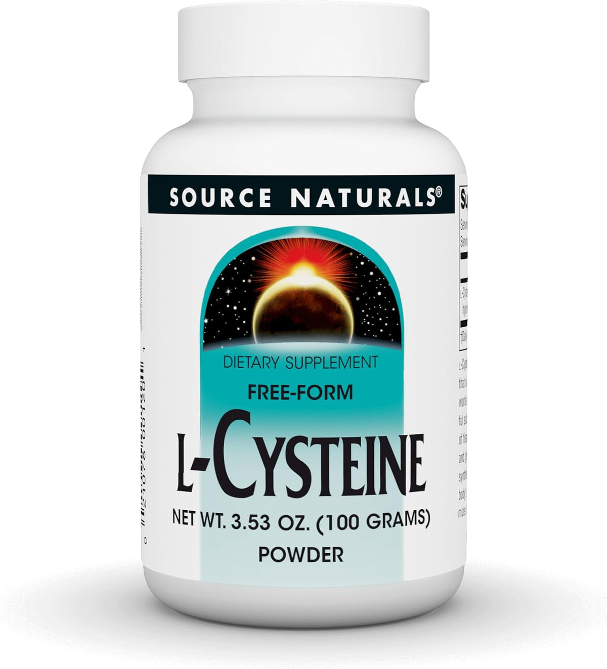 Source Naturals L-Cisteína en Polvo – Aminoácido – 100 g – Image 1