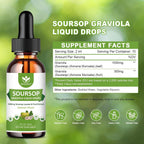 WOGORGT Gotas Líquidas de Soursop Graviola (4 Pack) - 1800mg por Dosis