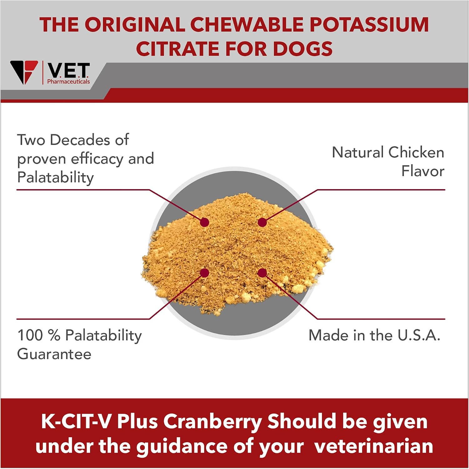 K-CIT-V Plus Cranberry 300 g Granulados para Perros y Gatos
