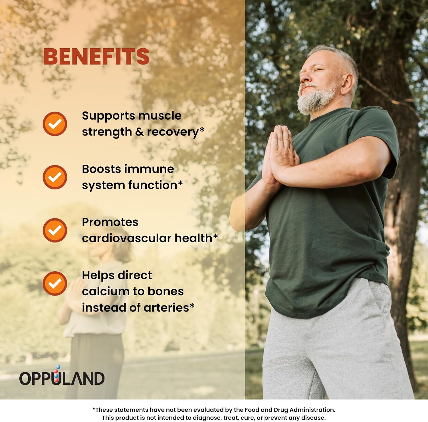 oppuland Vitamina D3 + K2 5000 UI - Tecnología Liposomal para Mayor Absorción - MK-7 Vitamina K2 100mcg - Ayuda al Metabolismo Óseo y del Calcio - 90 Cápsulas Blandas