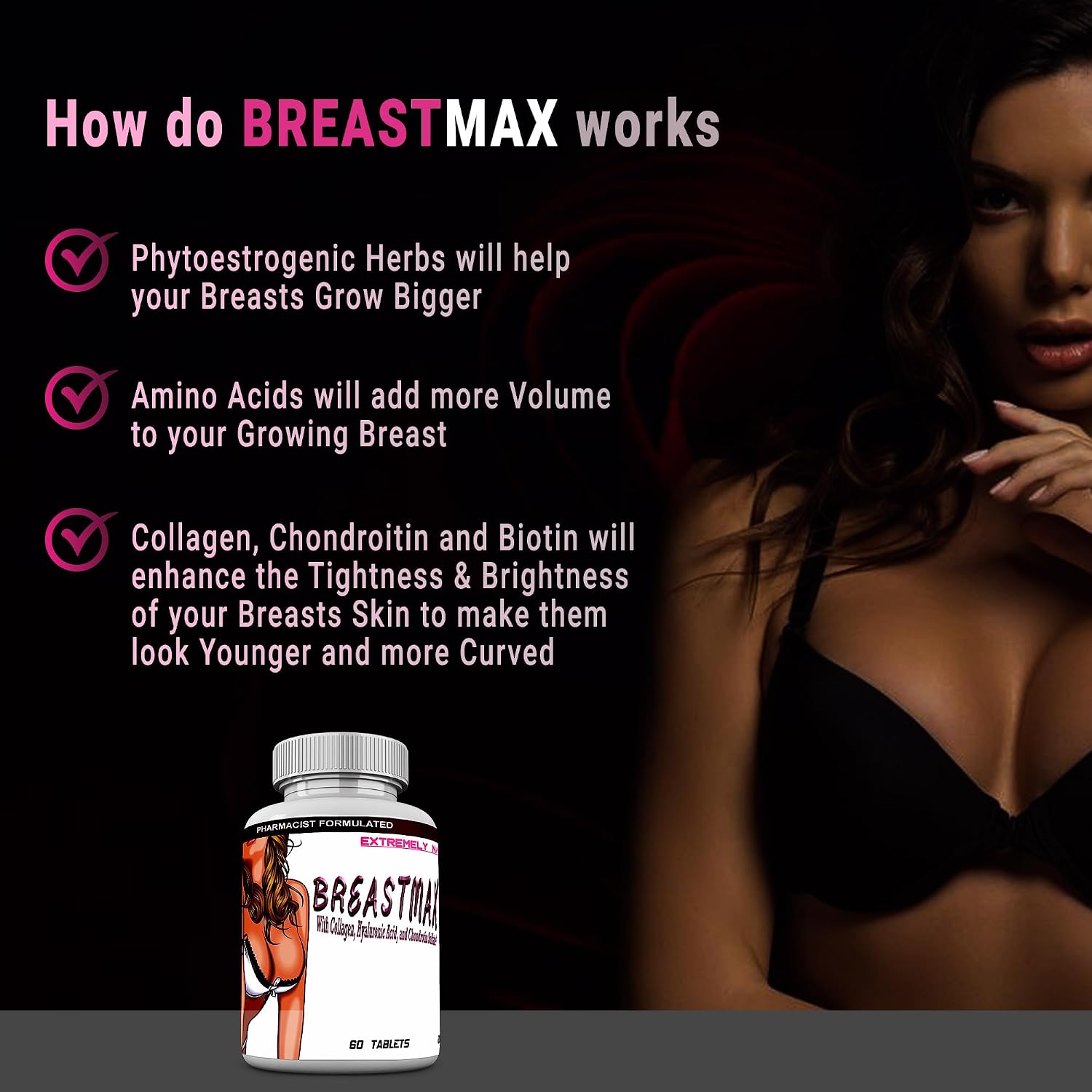 BREASTMAX Complemento para el busto, 60 comprimidos