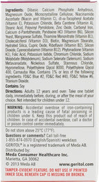 Geritol Multivitamínico y Mineral - 40 Comprimidos (Paquete de 3)