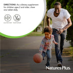 NaturesPlus Animal Parade Vitamina D3 para Niños - Comprimidos Masticables Sabor Cereza Negra - 90 Comprimidos (Pack de 2) - 180 Dosis Totales
