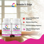 Breeder's Edge Oxy Mate Vitaminas Prenatales para Perros y Gatos - Suplemento Completo con Nutrientes Esenciales - 120 Snacks Blandos