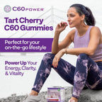 C60 Power Gummies - Gominolas de C60 Puro 99,99% - Antioxidante Natural para Energía y Claridad Mental - 30 Gominolas