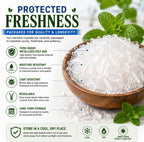 GreenHealth Premium Menthol Crystals – 1 lb (16 oz) | 100% Pure Natural | Strong Peppermint Aroma | Food Grade Mylar Bag | Melting Point 95–107°F