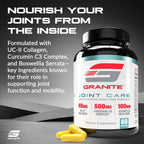 Granite Joint Care - Complejo para Articulaciones con Colágeno UC-II, Cúrcuma y Boswellia (60 cápsulas)